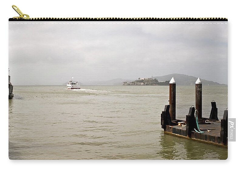 San Francisco Zip Pouch featuring the photograph Pier 45 Fisherman's Wharf 3 by Lee Santa