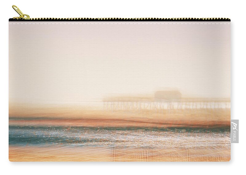  Zip Pouch featuring the photograph Pier by Steve Stanger