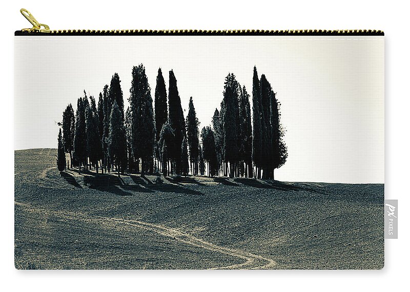 Pierenza Zip Pouch featuring the photograph Pierenza, Italy, countryside by Marian Tagliarino