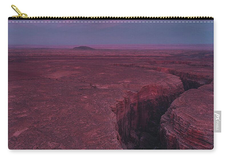 Arizona Zip Pouch featuring the photograph Pink Canyons by Ryan Lima