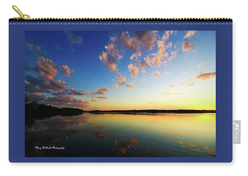 Sunset Carry-all Pouch featuring the photograph Pink Cloud Sunset by Mary Walchuck