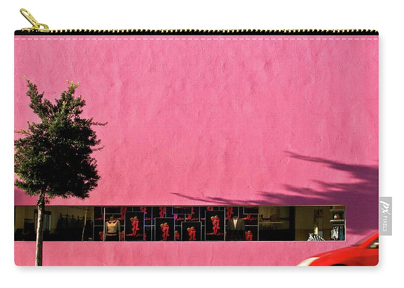 Street Photography Zip Pouch featuring the photograph Pink by Eyes Of CC