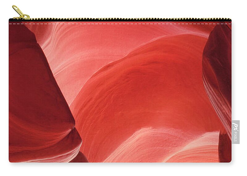 Dave Welling Carry-all Pouch featuring the photograph Pink Sandstone Detail Lower Antelope Slot Canyon Arizona by Dave Welling