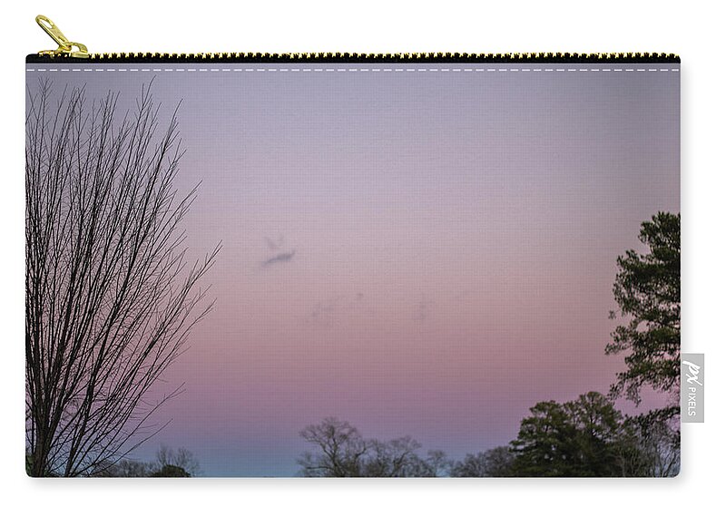 Sunset Zip Pouch featuring the photograph Pink Sunset by Rick Nelson
