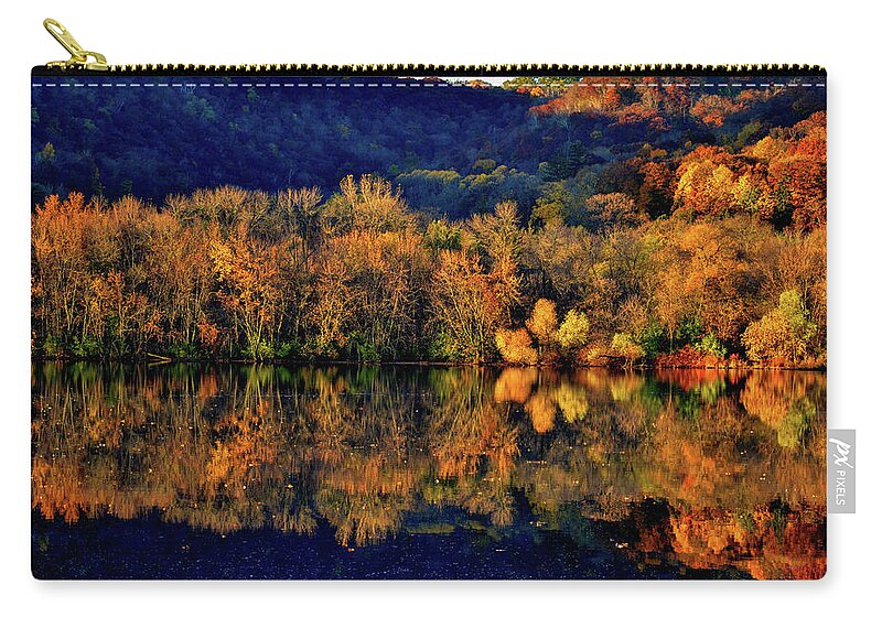 Fall Zip Pouch featuring the photograph Pinwheel by Susie Loechler
