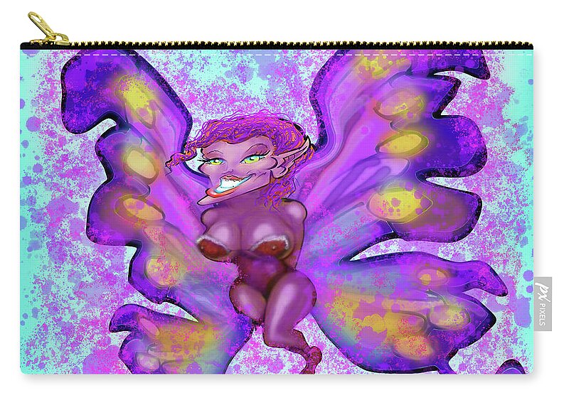 Pixie Carry-all Pouch featuring the digital art Pixie by Kevin Middleton