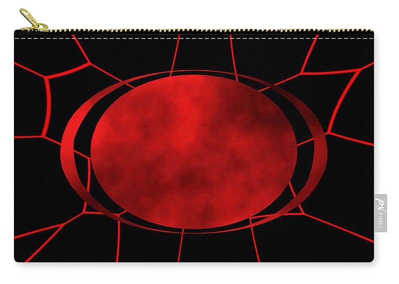 Abstract Carry-all Pouch featuring the digital art Planet Electra - Abstract by Ronald Mills