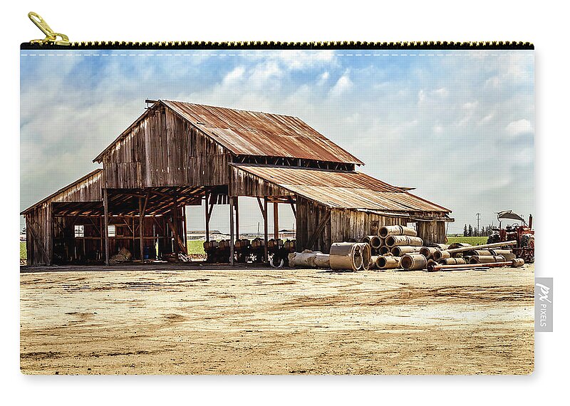 Barn Zip Pouch featuring the photograph Planting Season by Gene Parks