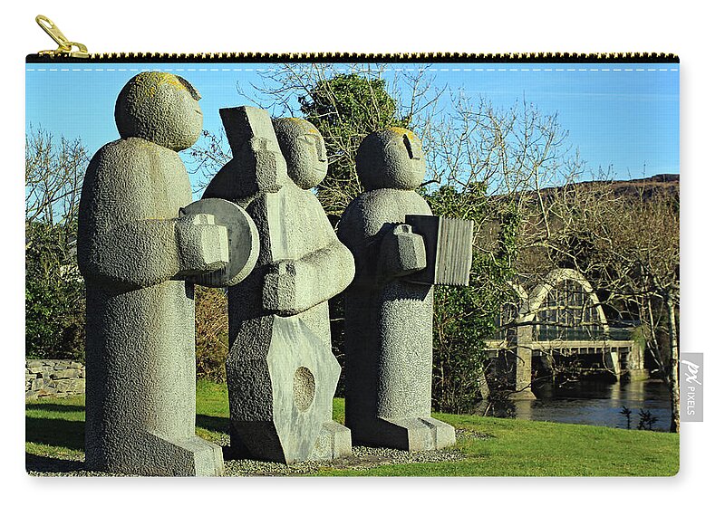 Ireland Zip Pouch featuring the photograph Play Me Some Rolling Stones by Jennifer Robin