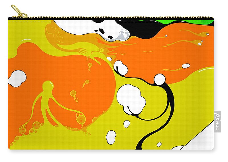Vines Zip Pouch featuring the digital art Plucked by Craig Tilley