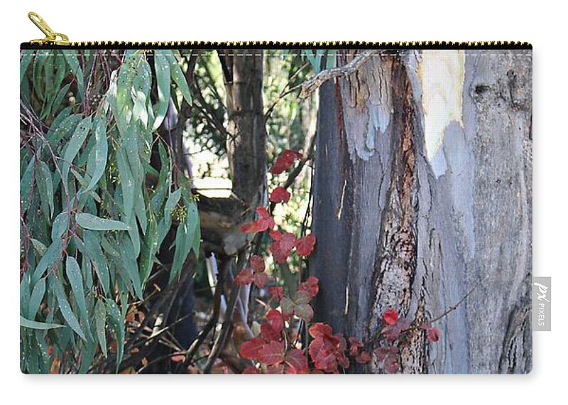 Poison Oak Zip Pouch featuring the photograph Poison Oak in Fall Coloirs by Martha Sherman