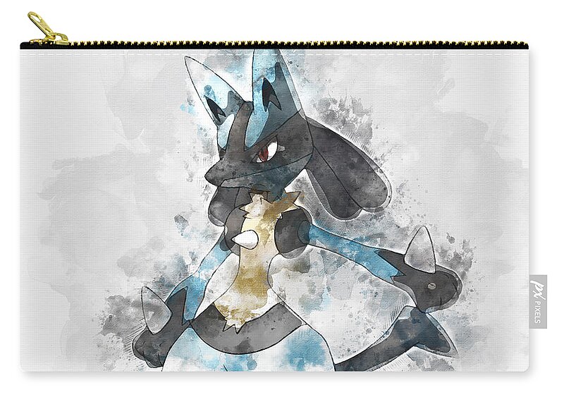 Pokemon Articuno Abstract Portrait - by Diana Van Throw Pillow by