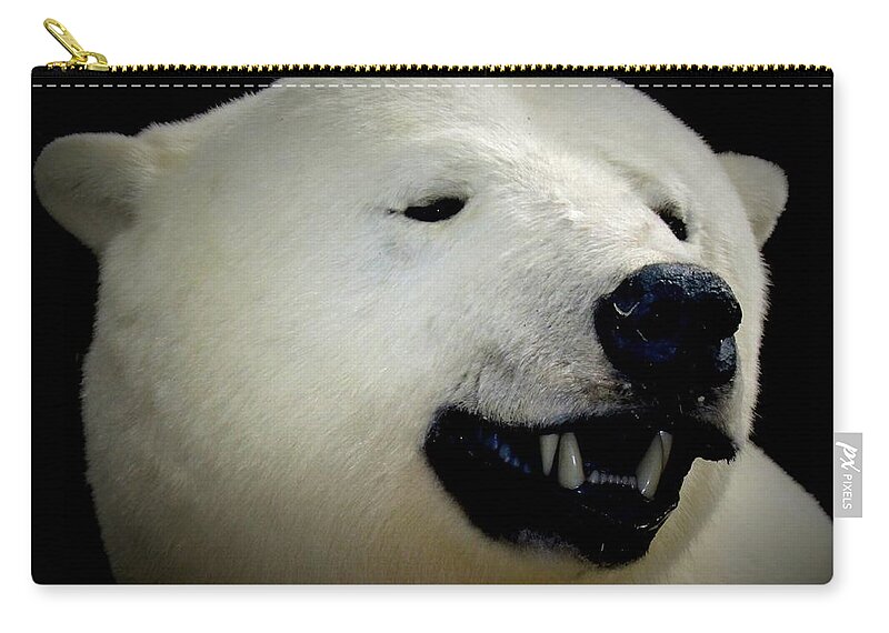 Animal Zip Pouch featuring the photograph Polar Bear by Richard Thomas