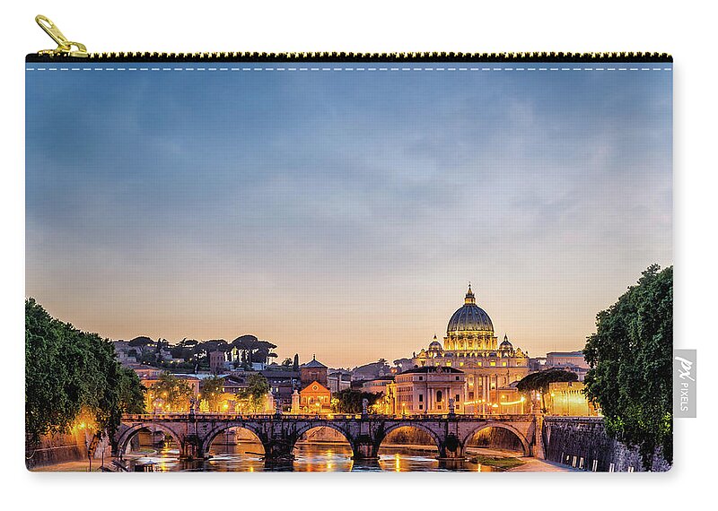 Rome Carry-all Pouch featuring the photograph Ponte Sant' Angelo by Alexios Ntounas
