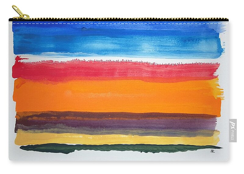 Watercolor Carry-all Pouch featuring the painting Portland Light by John Klobucher