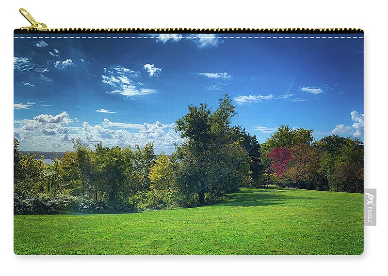 Potomac River Zip Pouch featuring the photograph Potomac in the Distance by Lora J Wilson