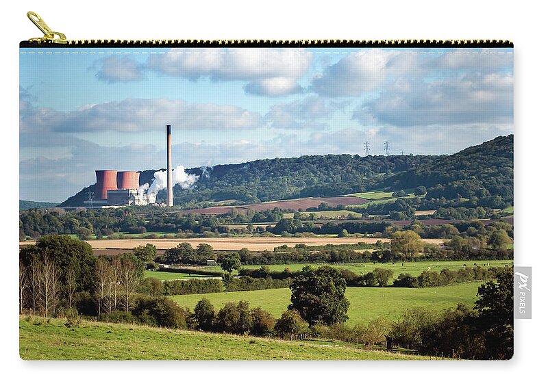 Power Station Zip Pouch featuring the photograph Power in the gorge by Average Images