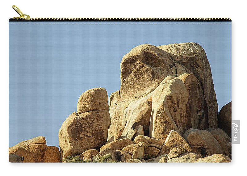 Landscapes Zip Pouch featuring the photograph Praying Monk by Claude Dalley