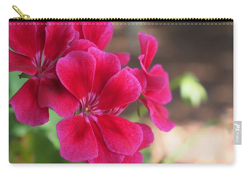 Red Carry-all Pouch featuring the photograph Pretty Flower 5 by C Winslow Shafer