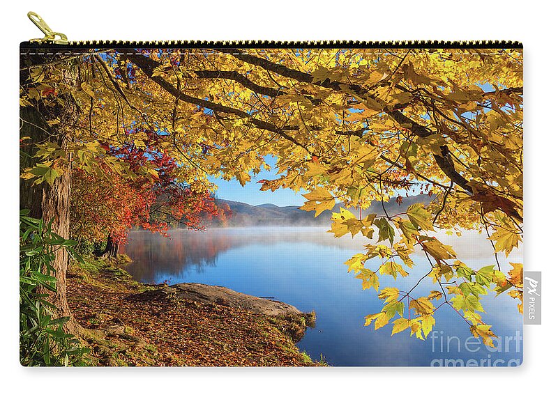 Price Lake Zip Pouch featuring the photograph Price Lake by Anthony Heflin