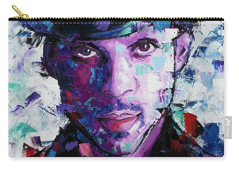 Prince Zip Pouch featuring the painting Prince II by Richard Day