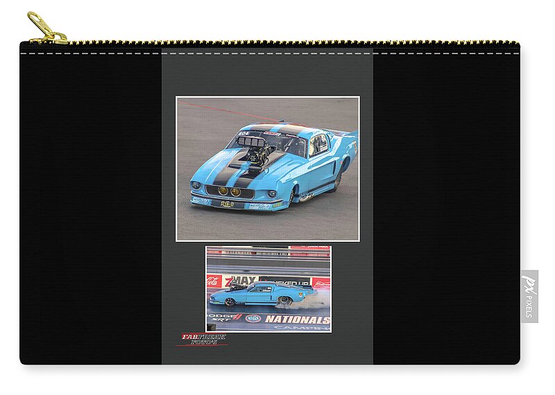 Pro Zip Pouch featuring the photograph Pro Mod Mustang by Darrell Foster