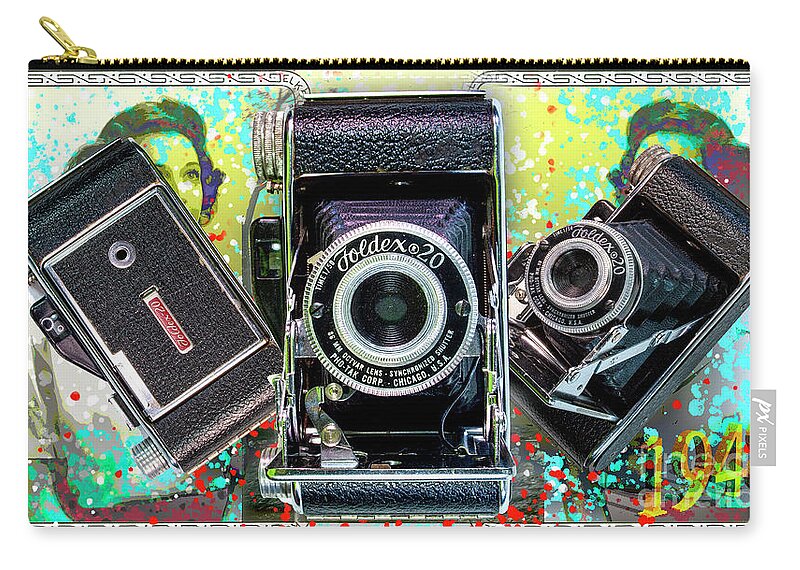 Kodak Zip Pouch featuring the digital art Pro-tak Foldex 20 by Anthony Ellis