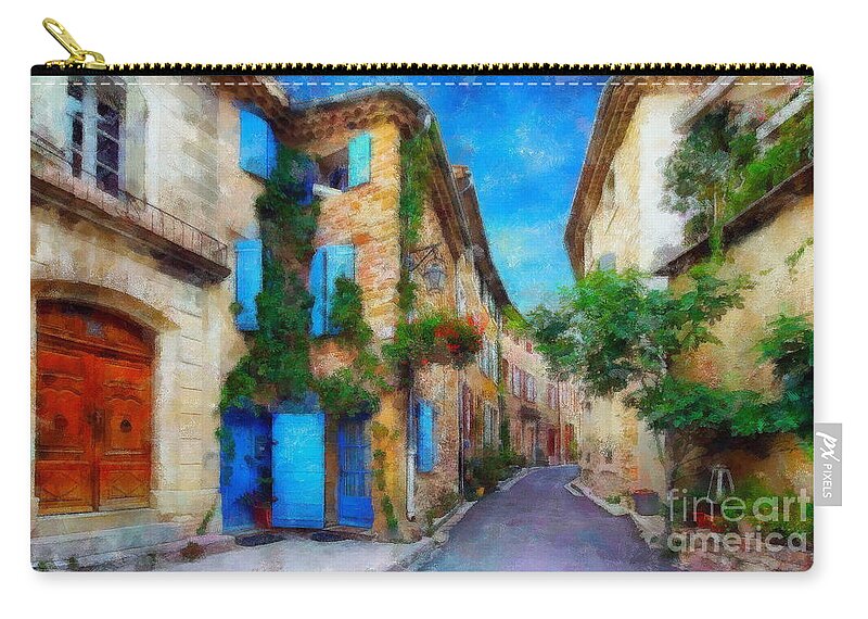 Provence Zip Pouch featuring the digital art Provence, France by Jerzy Czyz