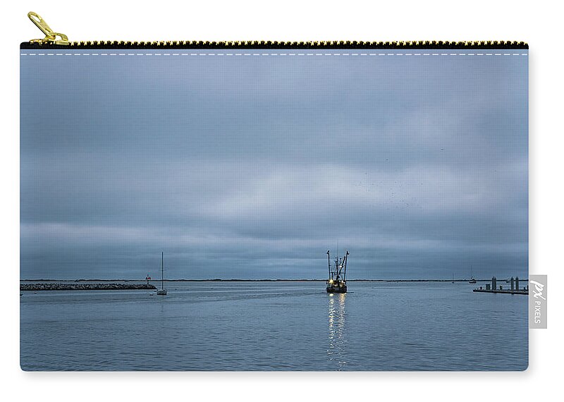 Cape Cod Zip Pouch featuring the photograph Provincetown Harbor IV Color by David Gordon