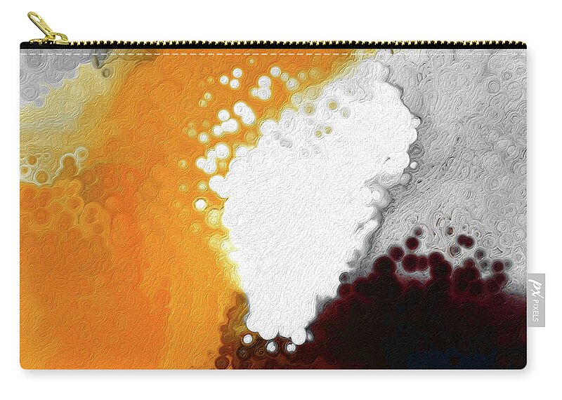 Red Zip Pouch featuring the painting Psalm 139 14. Fearfully And Wonderfully Made. by Mark Lawrence