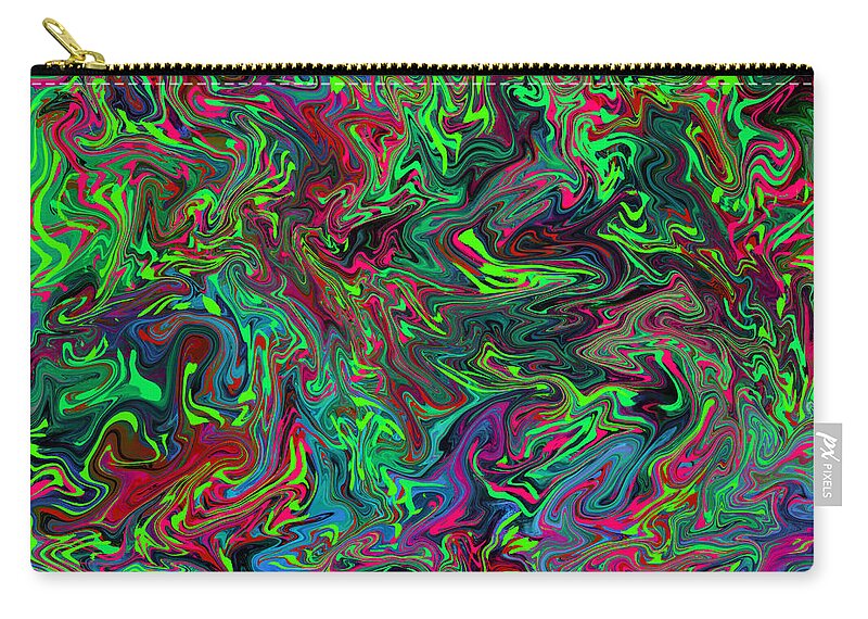 Swirl Carry-all Pouch featuring the digital art Psychedelic Consciousness by Susan Fielder