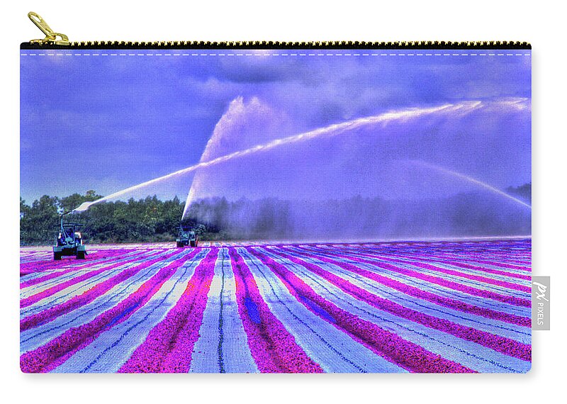 Irrigation Zip Pouch featuring the photograph Purple Grain by Wayne King