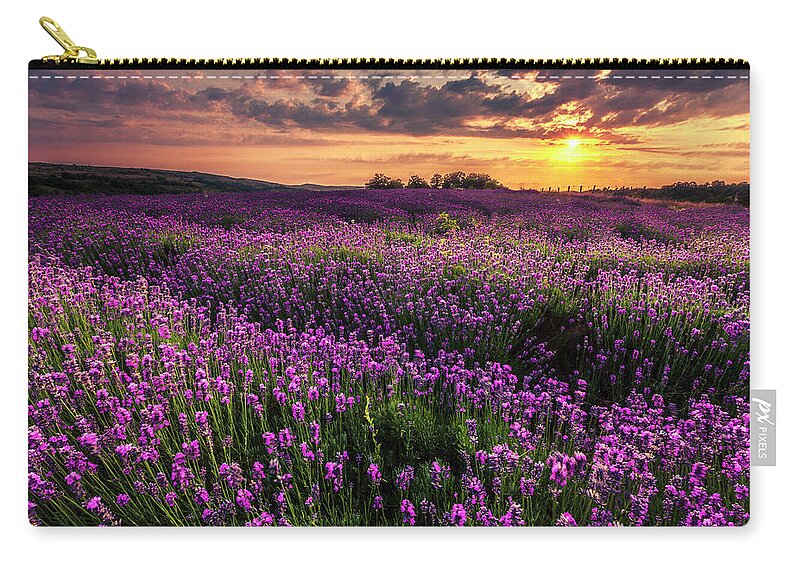 Bulgaria Carry-all Pouch featuring the photograph Purple Sea by Evgeni Dinev