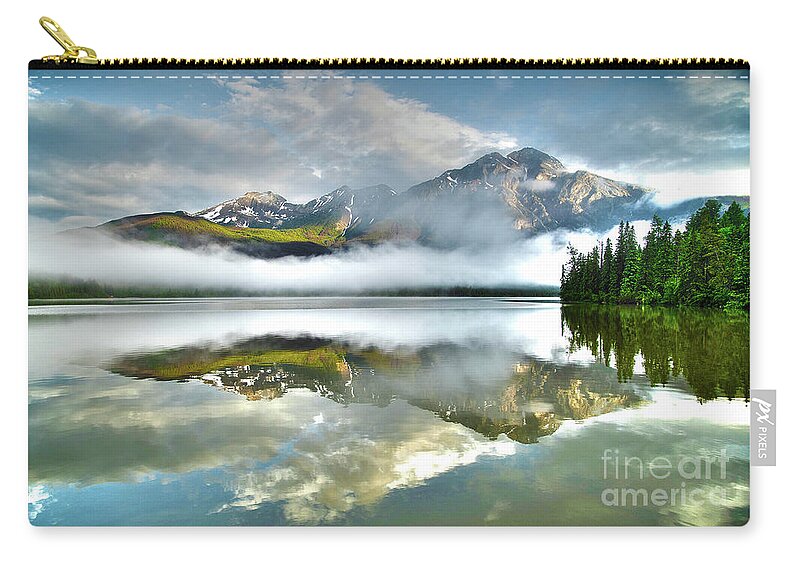 Pyramid Lake Zip Pouch featuring the photograph Pyramid Lake by Darcy Dietrich