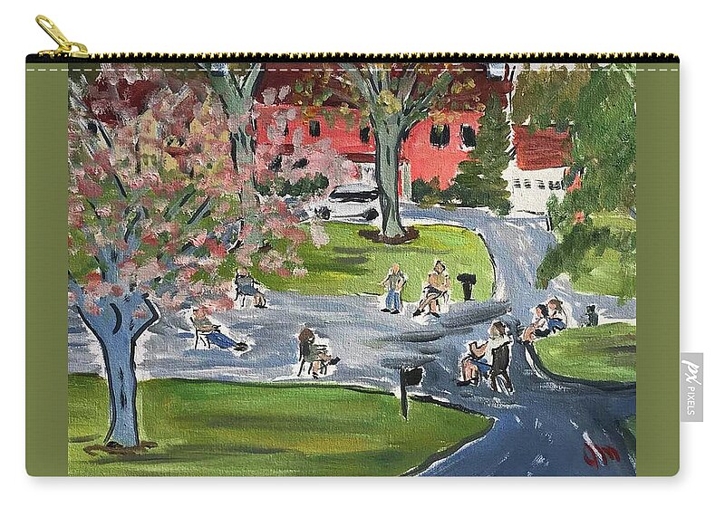  Zip Pouch featuring the painting Quarantine by John Macarthur