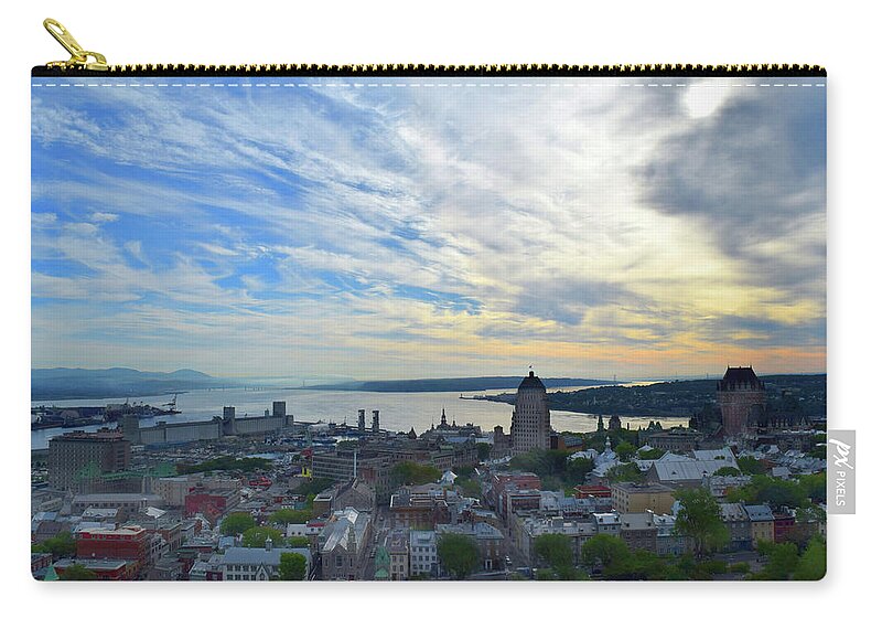 Quebec Zip Pouch featuring the photograph Quebec City Canada Photo 127 by Lucie Dumas