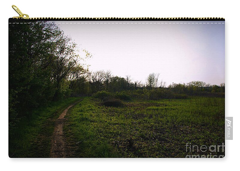 Nature Zip Pouch featuring the photograph Quiet Morning On The Preserve Trail by Frank J Casella