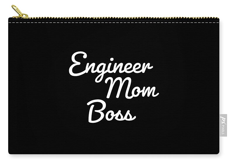 Mom Zip Pouch featuring the digital art Mom by Bnte Creations