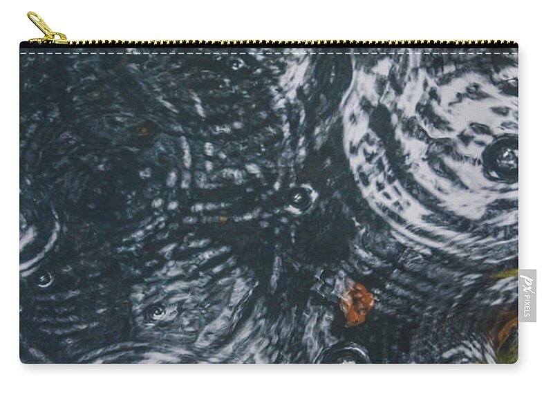 Rain Zip Pouch featuring the photograph Rain, Finally by W Craig Photography