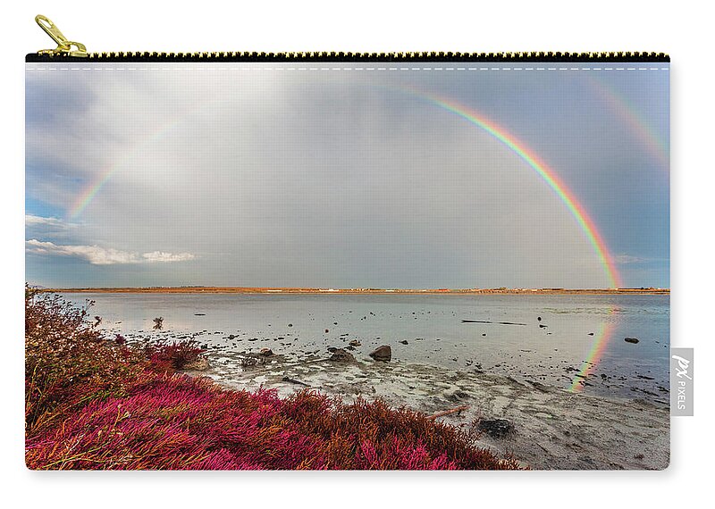 Atanasovsko Lake Carry-all Pouch featuring the photograph Rainbow by Evgeni Dinev