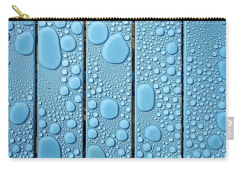 Rain Carry-all Pouch featuring the photograph Raindrops 1 by Nigel R Bell