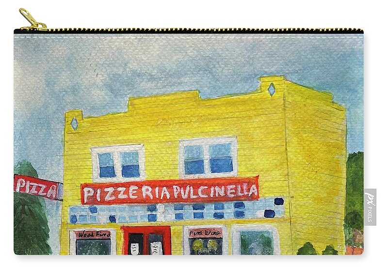 Pizza Zip Pouch featuring the painting Rainier Beach Seattle, Washington by Suzanne Lorenz