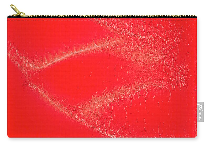Valentine Zip Pouch featuring the photograph Ravishing Red Is For Lovers by Ken Sexton