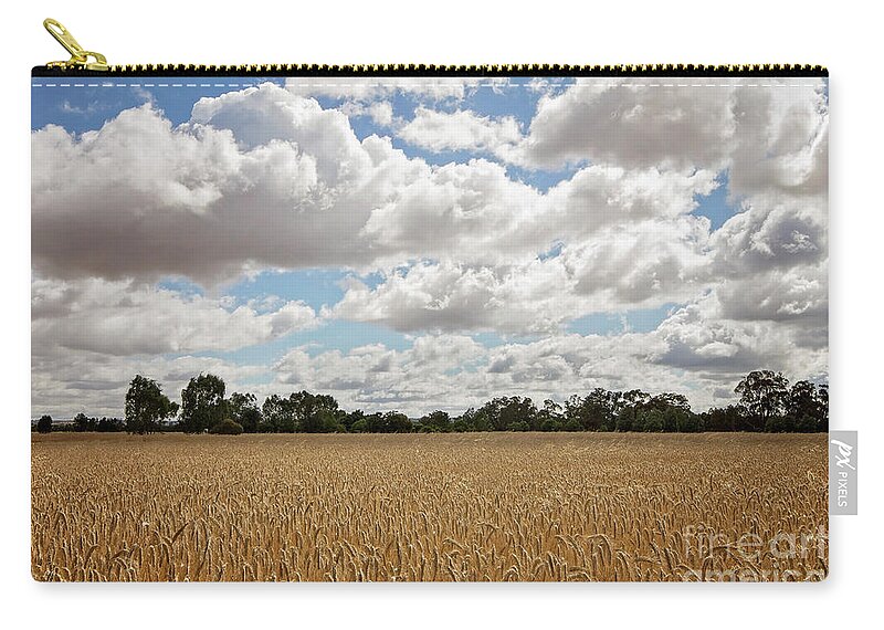 Grain Zip Pouch featuring the photograph Ready for Harvest by Linda Lees