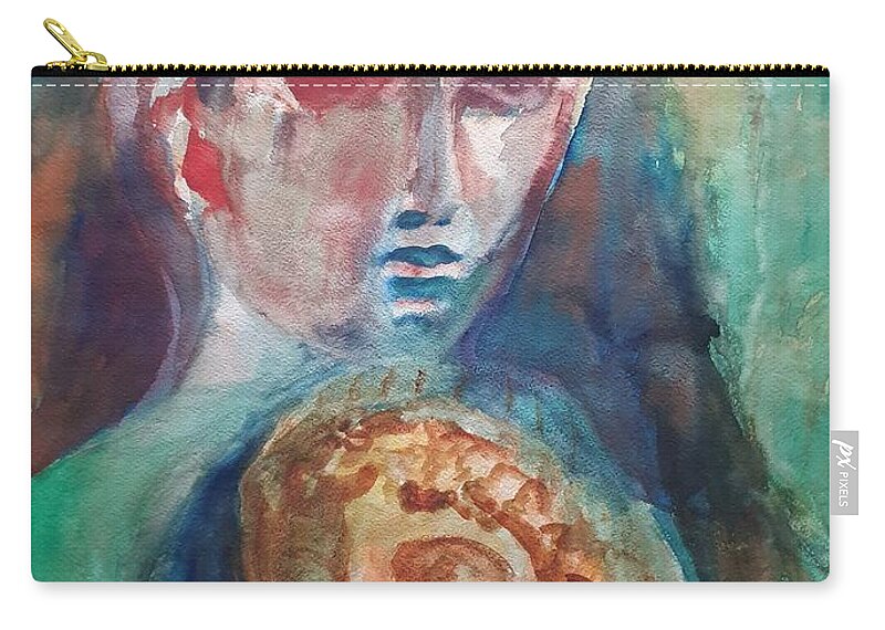 Masterpiece Paintings Zip Pouch featuring the painting Reborn by Enrico Garff