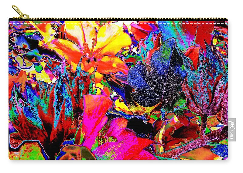  Zip Pouch featuring the painting Red and Blue 2 by Maxim Komissarchik