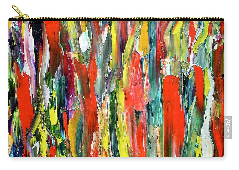 Abstract Carry-all Pouch featuring the painting Red Dress by Teresa Moerer