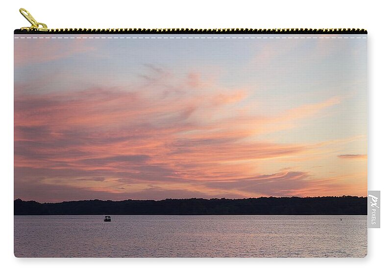 Sunset Zip Pouch featuring the photograph Red Sky at night by Yvonne M Smith