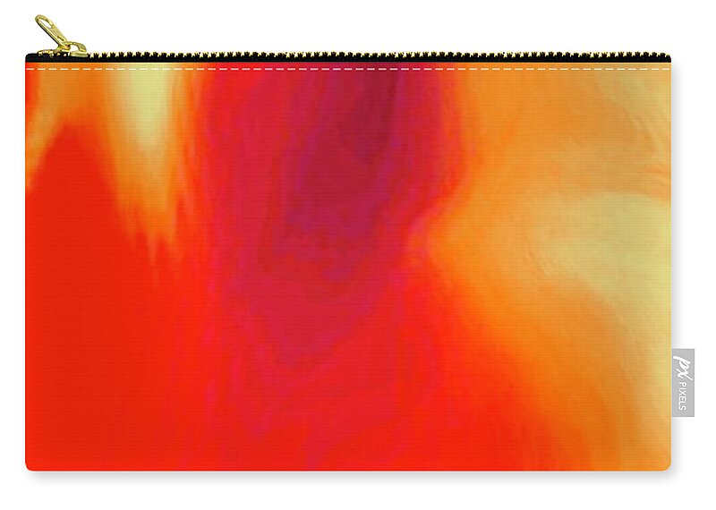 Storm Zip Pouch featuring the digital art Red Storm by Glenn Hernandez