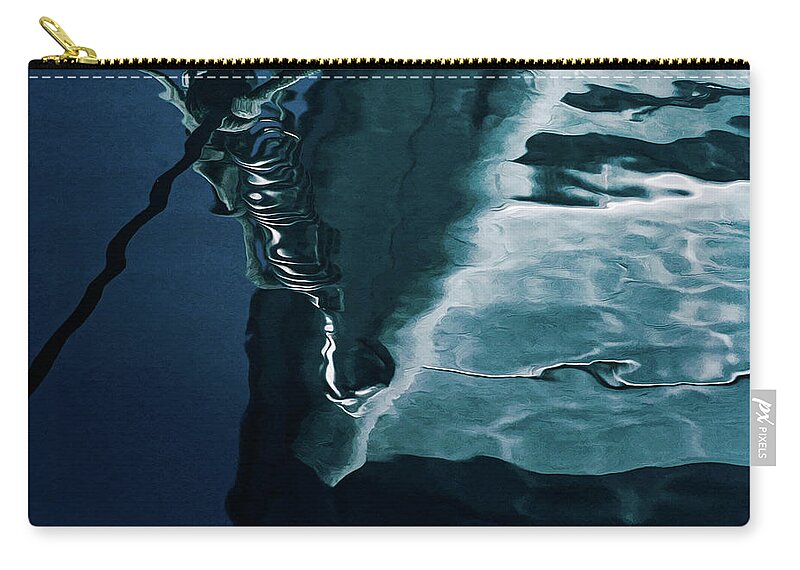 Abstract Zip Pouch featuring the photograph Reflections by Al Fio Bonina